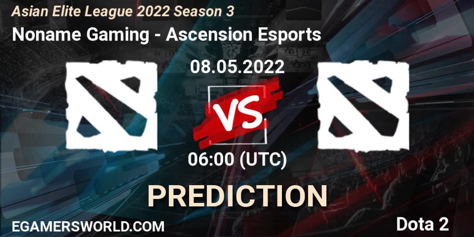Noname Gaming vs Ascension Esports: Match Prediction. 08.05.2022 at 05:55, Dota 2, Asian Elite League 2022 Season 3