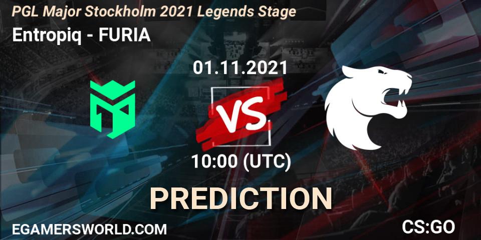 Entropiq vs FURIA: Match Prediction. 01.11.2021 at 10:00, Counter-Strike (CS2), PGL Major Stockholm 2021 Legends Stage