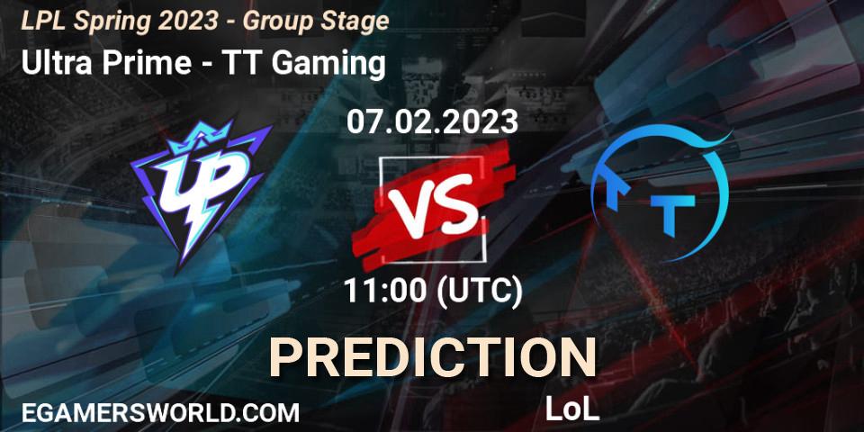 Ultra Prime vs TT Gaming: Match Prediction. 07.02.23, LoL, LPL Spring 2023 - Group Stage