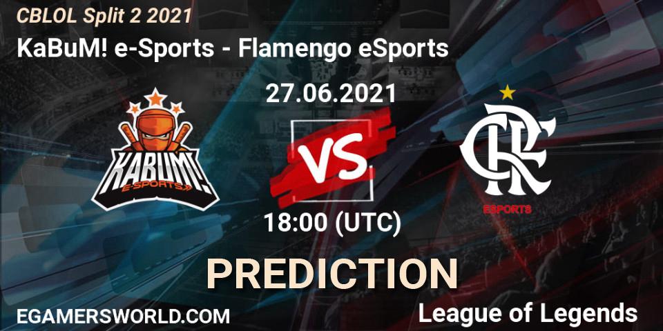 KaBuM! e-Sports vs Flamengo eSports: Match Prediction. 27.06.2021 at 18:00, LoL, CBLOL Split 2 2021
