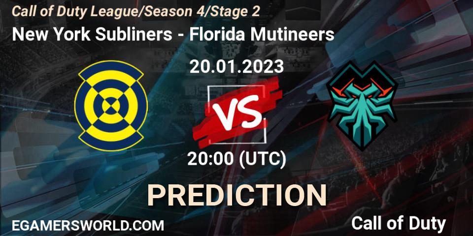 New York Subliners vs Florida Mutineers: Match Prediction. 20.01.23, Call of Duty, Call of Duty League 2023: Stage 2 Major Qualifiers