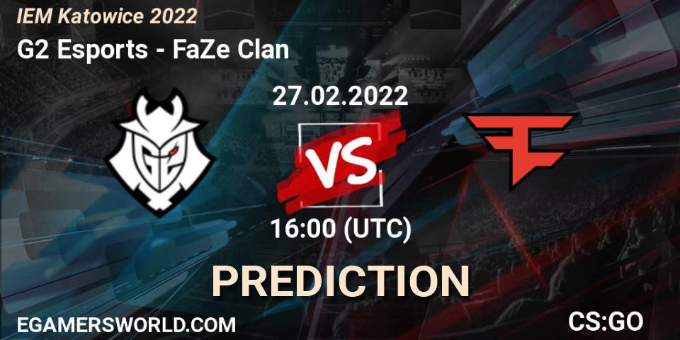 G2 Esports vs FaZe Clan: Match Prediction. 27.02.2022 at 16:00, Counter-Strike (CS2), IEM Katowice 2022