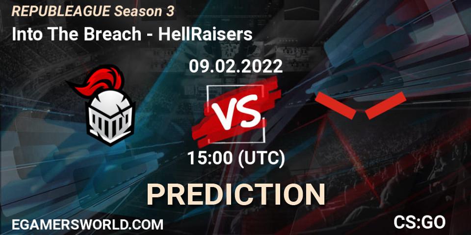 Into The Breach vs HellRaisers: Match Prediction. 09.02.22, CS2 (CS:GO), REPUBLEAGUE Season 3 Europe Open Qualifier 1