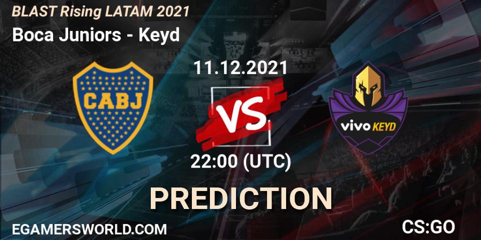 Boca Juniors vs Keyd: Match Prediction. 11.12.21, CS2 (CS:GO), BLAST Rising LATAM 2021