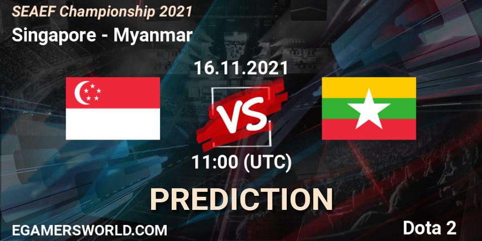 Singapore vs Myanmar: Match Prediction. 16.11.2021 at 13:34, Dota 2, SEAEF Dota2 Championship 2021