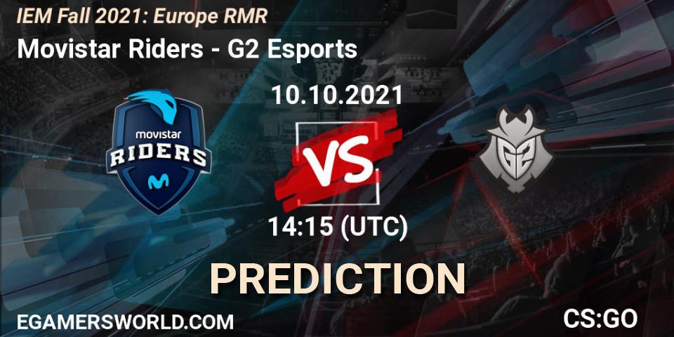 Movistar Riders vs G2 Esports: Match Prediction. 10.10.21, CS2 (CS:GO), IEM Fall 2021: Europe RMR