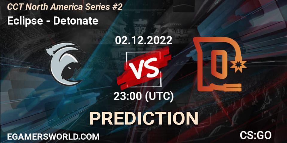 Eclipse vs Detonate: Match Prediction. 02.12.22, CS2 (CS:GO), CCT North America Series #2