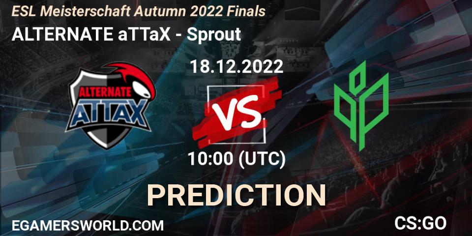 ALTERNATE aTTaX vs Sprout: Match Prediction. 18.12.2022 at 10:00, Counter-Strike (CS2), ESL Meisterschaft Autumn 2022 Finals