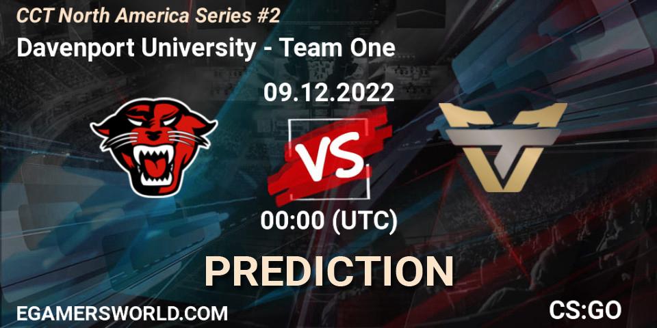 Davenport University vs Team One: Match Prediction. 09.12.22, CS2 (CS:GO), CCT North America Series #2