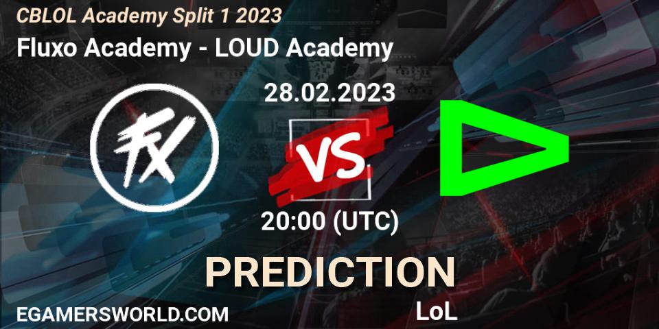 Fluxo Academy vs LOUD Academy: Match Prediction. 28.02.2023 at 20:00, LoL, CBLOL Academy Split 1 2023