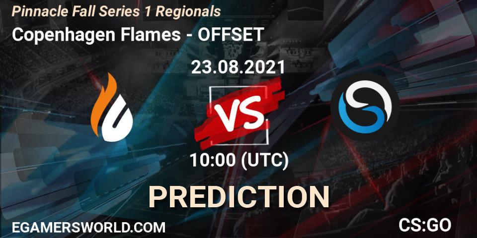 Copenhagen Flames vs OFFSET: Match Prediction. 23.08.21, CS2 (CS:GO), Pinnacle Fall Series 1 Regionals