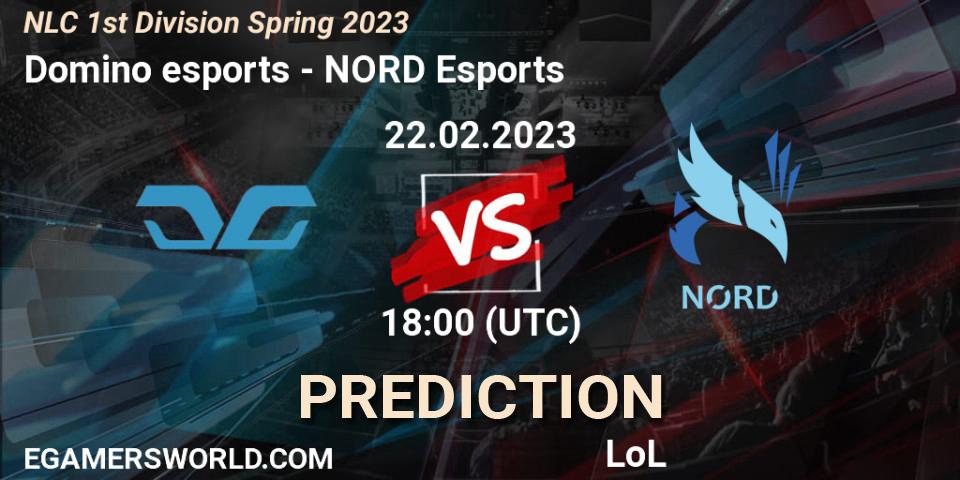 Domino esports vs NORD Esports: Match Prediction. 22.02.23, LoL, NLC 1st Division Spring 2023