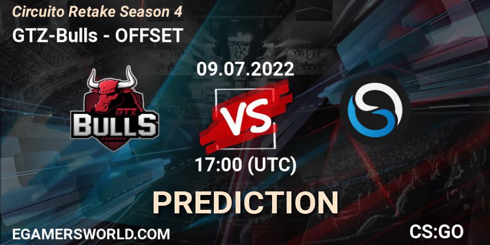 GTZ-Bulls vs OFFSET: Match Prediction. 09.07.22, CS2 (CS:GO), Circuito Retake Season 4