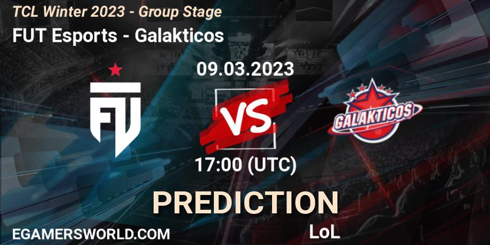 FUT Esports vs Galakticos: Match Prediction. 16.03.2023 at 17:00, LoL, TCL Winter 2023 - Group Stage