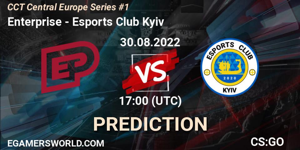 Enterprise vs Esports Club Kyiv: Match Prediction. 30.08.2022 at 17:00, Counter-Strike (CS2), CCT Central Europe Series #1