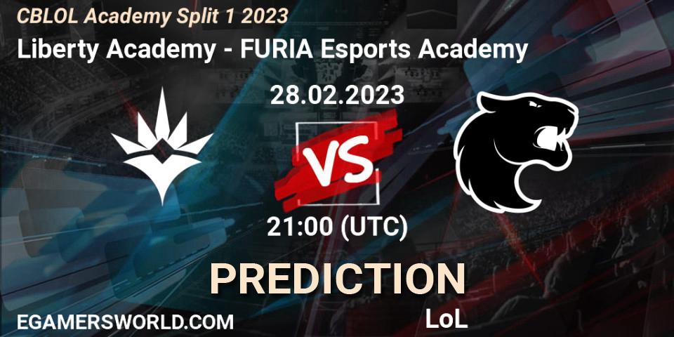Liberty Academy vs FURIA Esports Academy: Match Prediction. 28.02.2023 at 21:00, LoL, CBLOL Academy Split 1 2023