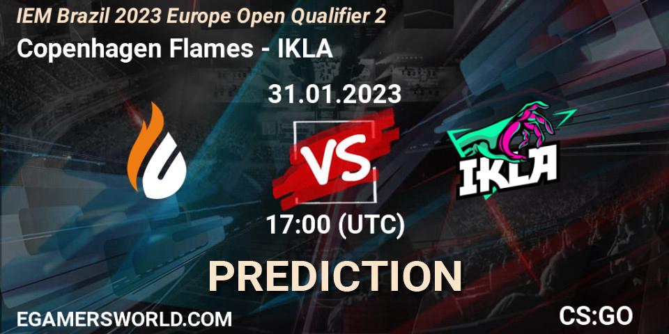 Copenhagen Flames vs IKLA: Match Prediction. 31.01.2023 at 17:00, Counter-Strike (CS2), IEM Brazil Rio 2023 Europe Open Qualifier 2