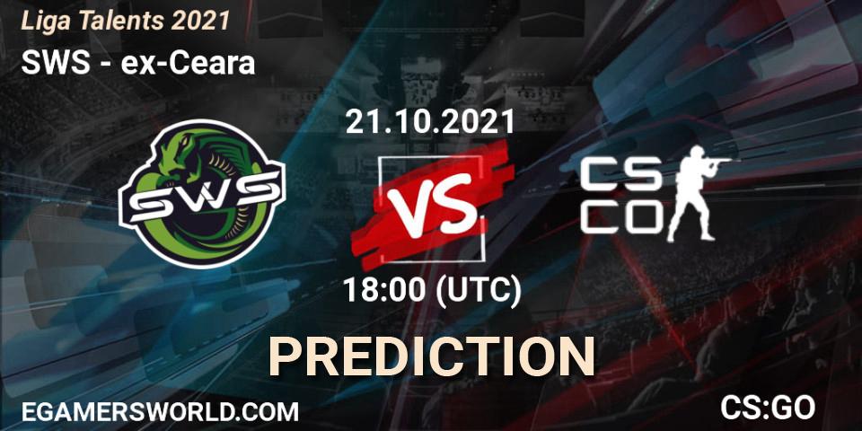 SWS vs ex-Ceara: Match Prediction. 21.10.2021 at 18:05, Counter-Strike (CS2), Liga Talents 2021
