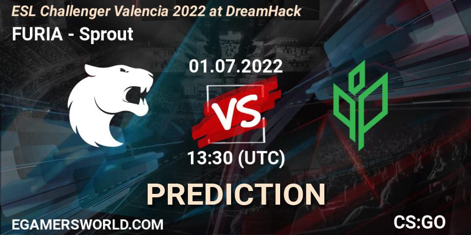 FURIA vs Sprout: Match Prediction. 01.07.2022 at 13:50, Counter-Strike (CS2), ESL Challenger Valencia 2022 at DreamHack