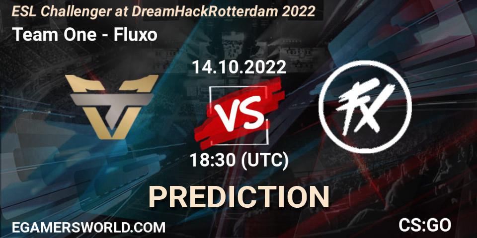 Team One vs Fluxo: Match Prediction. 14.10.22, CS2 (CS:GO), ESL Challenger at DreamHack Rotterdam 2022