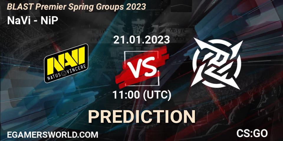 NaVi vs NiP: Match Prediction. 21.01.23, CS2 (CS:GO), BLAST Premier Spring Groups 2023
