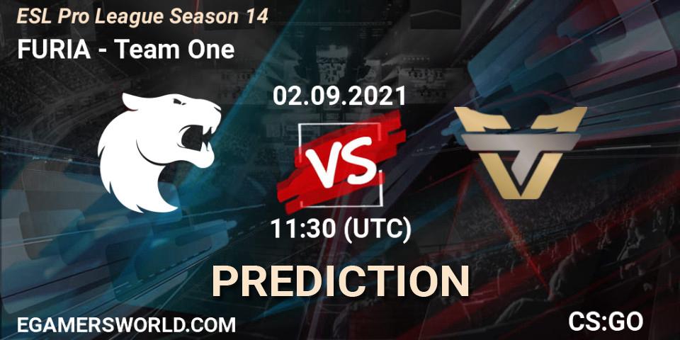 FURIA vs Team One: Match Prediction. 02.09.2021 at 11:30, Counter-Strike (CS2), ESL Pro League Season 14