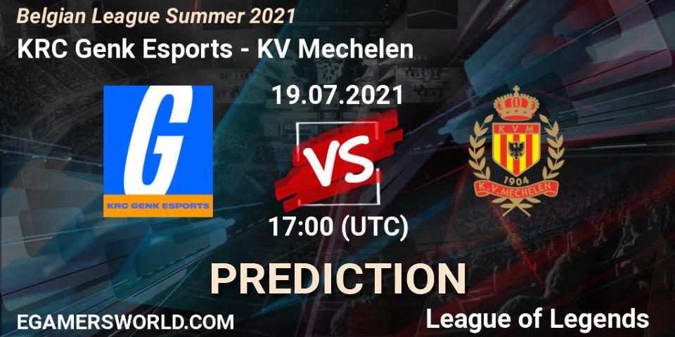 KRC Genk Esports vs KV Mechelen: Match Prediction. 21.06.2021 at 19:00, LoL, Belgian League Summer 2021