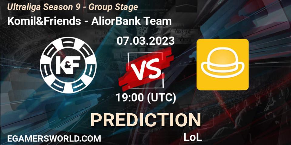 Komil&Friends vs AliorBank Team: Match Prediction. 07.03.2023 at 19:00, LoL, Ultraliga Season 9 - Group Stage