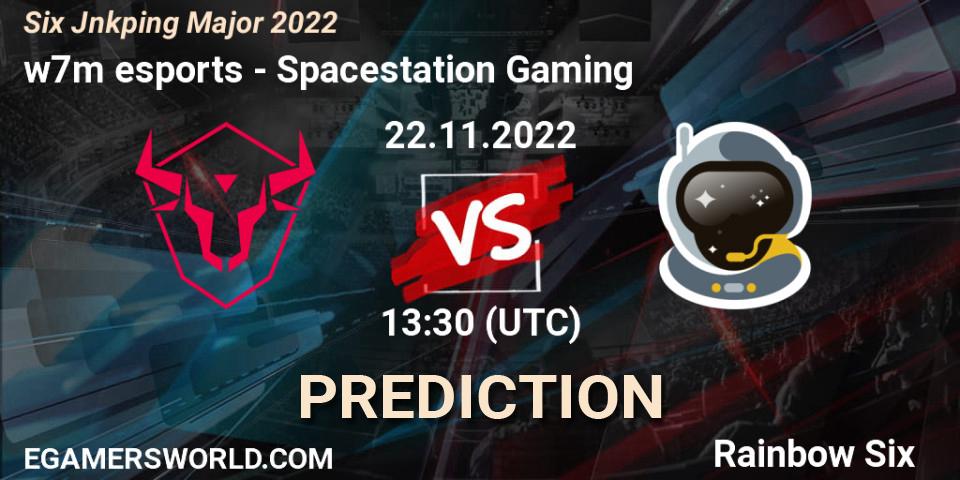 w7m esports vs Spacestation Gaming: Match Prediction. 23.11.2022 at 13:30, Rainbow Six, Six Jönköping Major 2022