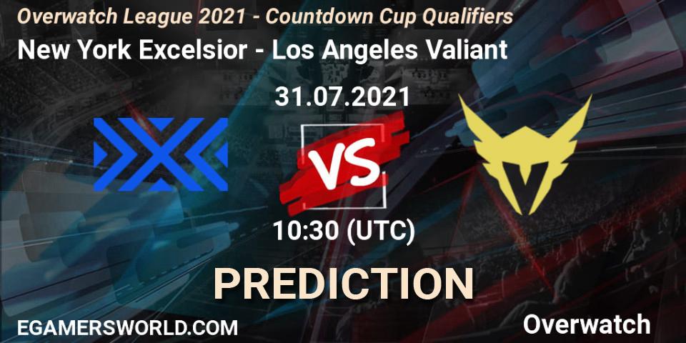 New York Excelsior vs Los Angeles Valiant: Match Prediction. 31.07.21, Overwatch, Overwatch League 2021 - Countdown Cup Qualifiers