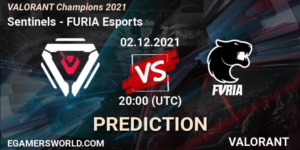 Sentinels vs FURIA Esports: Match Prediction. 02.12.2021 at 18:00, VALORANT, VALORANT Champions 2021