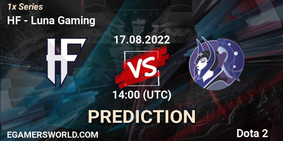 HF vs Luna Gaming: Match Prediction. 17.08.22, Dota 2, 1x Series
