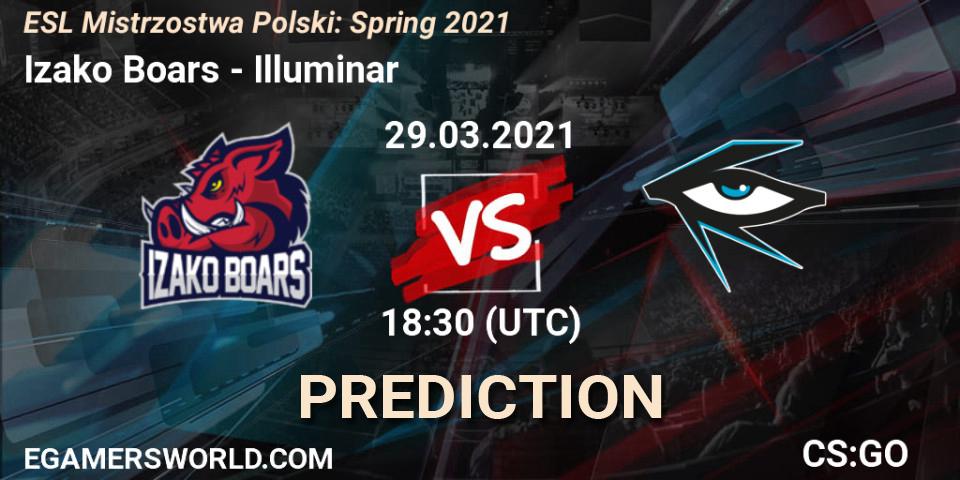 Izako Boars vs Illuminar: Match Prediction. 29.03.2021 at 19:00, Counter-Strike (CS2), ESL Mistrzostwa Polski: Spring 2021