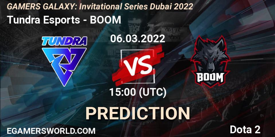 Tundra Esports vs BOOM: Match Prediction. 06.03.22, Dota 2, GAMERS GALAXY: Invitational Series Dubai 2022