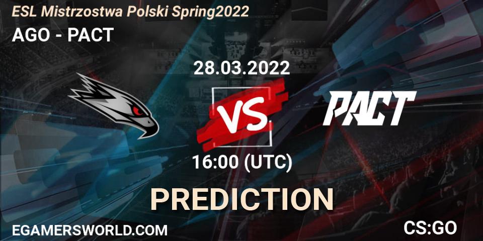 Forsaken vs PACT: Match Prediction. 28.03.2022 at 16:00, Counter-Strike (CS2), ESL Mistrzostwa Polski Spring 2022
