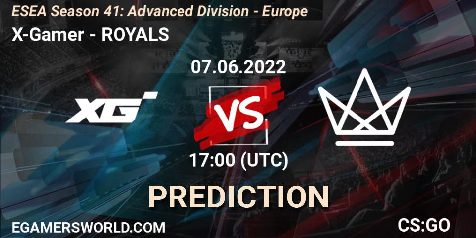 X-Gamer vs ROYALS: Match Prediction. 07.06.2022 at 17:00, Counter-Strike (CS2), ESEA Season 41: Advanced Division - Europe