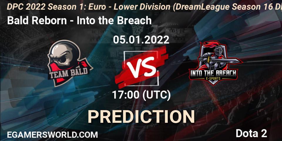 Bald Reborn vs Into the Breach: Match Prediction. 05.01.2022 at 16:56, Dota 2, DPC 2022 Season 1: Euro - Lower Division (DreamLeague Season 16 DPC WEU)