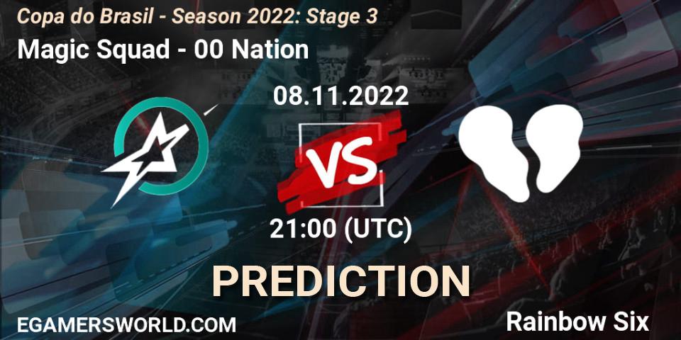 Magic Squad vs 00 Nation: Match Prediction. 08.11.22, Rainbow Six, Copa do Brasil - Season 2022: Stage 3