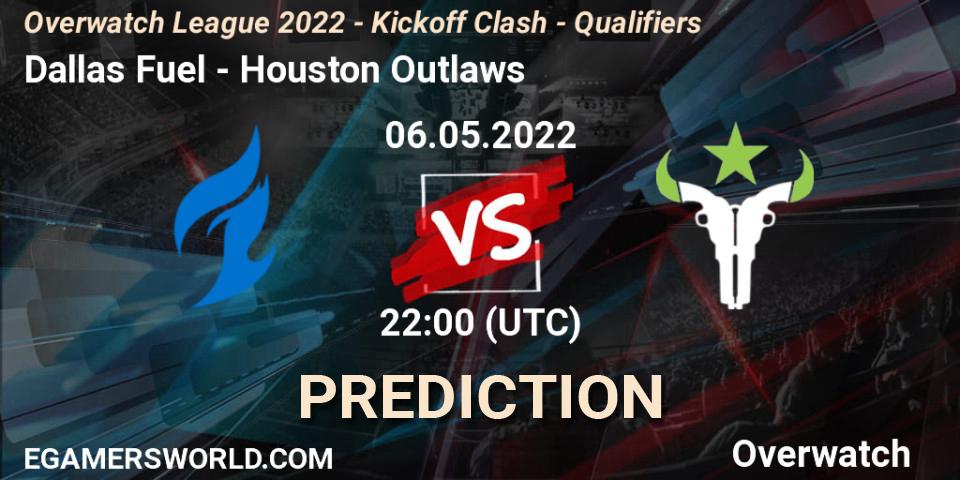 Dallas Fuel vs Houston Outlaws: Match Prediction. 07.05.2022 at 19:00, Overwatch, Overwatch League 2022 - Kickoff Clash - Qualifiers