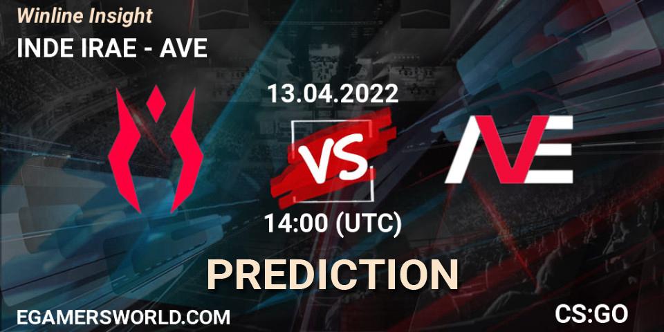 INDE IRAE vs AVE: Match Prediction. 13.04.2022 at 14:00, Counter-Strike (CS2), Winline Insight