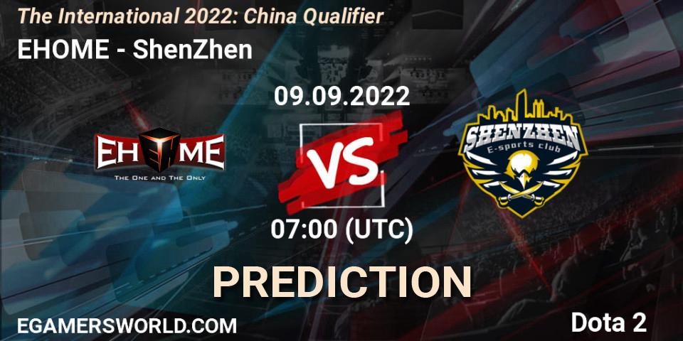EHOME vs ShenZhen: Match Prediction. 09.09.22, Dota 2, The International 2022: China Qualifier