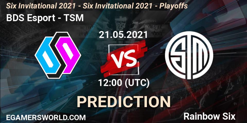 BDS Esport vs TSM: Match Prediction. 21.05.2021 at 09:00, Rainbow Six, Six Invitational 2021 - Six Invitational 2021 - Playoffs