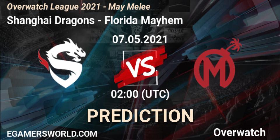 Shanghai Dragons vs Florida Mayhem: Match Prediction. 07.05.2021 at 02:00, Overwatch, Overwatch League 2021 - May Melee