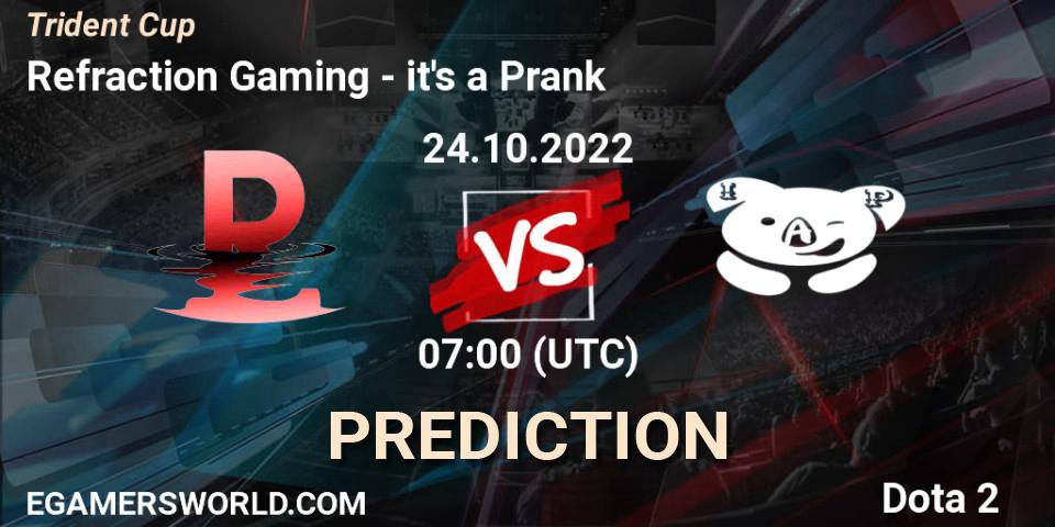 Quantic Gaming vs it's a Prank: Match Prediction. 24.10.2022 at 07:17, Dota 2, Trident Cup