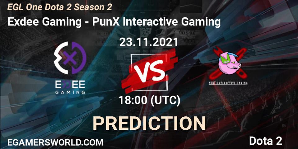 Exdee Gaming vs PunX Interactive Gaming: Match Prediction. 25.11.2021 at 19:49, Dota 2, EGL One Dota 2 Season 2