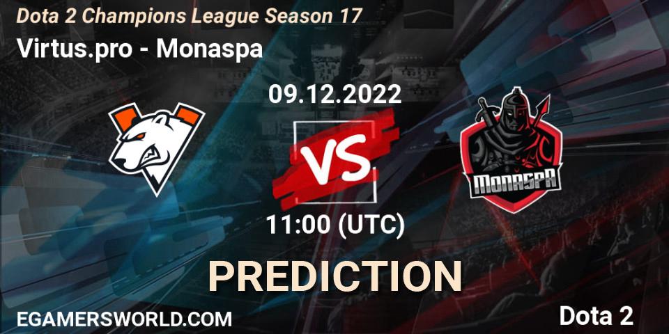Virtus.pro vs Monaspa: Match Prediction. 09.12.22, Dota 2, Dota 2 Champions League Season 17