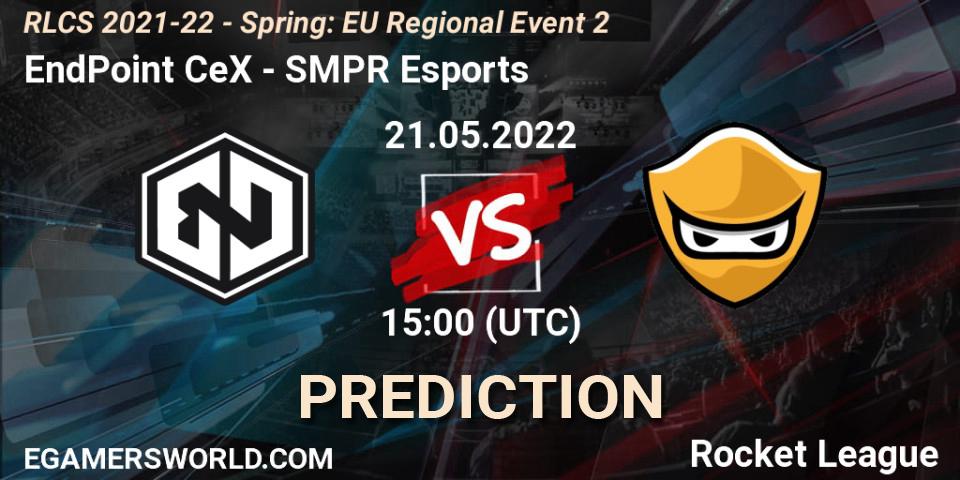EndPoint CeX vs SMPR Esports: Match Prediction. 21.05.2022 at 15:00, Rocket League, RLCS 2021-22 - Spring: EU Regional Event 2