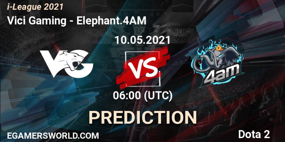 Vici Gaming vs Elephant.4AM: Match Prediction. 10.05.2021 at 06:06, Dota 2, i-League 2021 Season 1