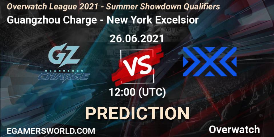 Guangzhou Charge vs New York Excelsior: Match Prediction. 26.06.2021 at 12:00, Overwatch, Overwatch League 2021 - Summer Showdown Qualifiers