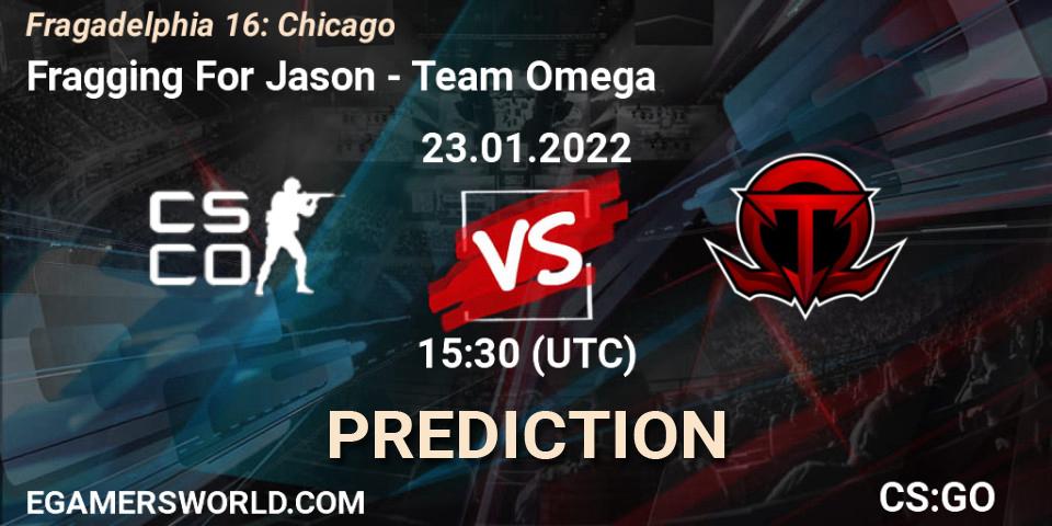 Fragging For Jason vs Omega: Match Prediction. 23.01.2022 at 15:30, Counter-Strike (CS2), Fragadelphia 16: Chicago